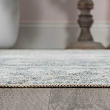 Pavel Distressed Medallion Low-Pile Machine-Washable Area Rug